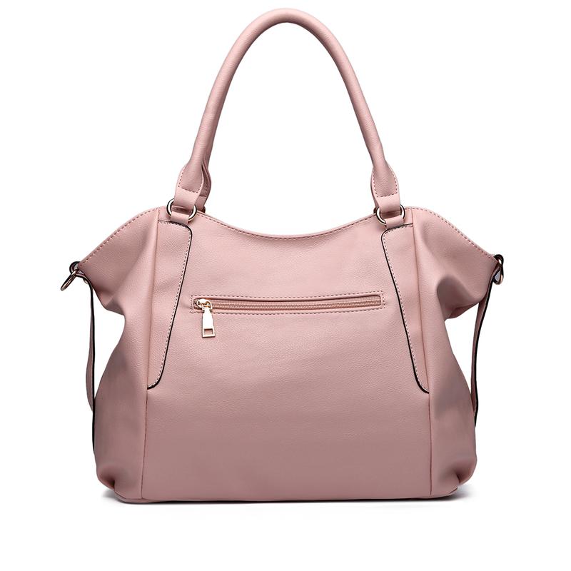 MISS LULU Soft Leather Elegant Simple Shoulder Bag 4