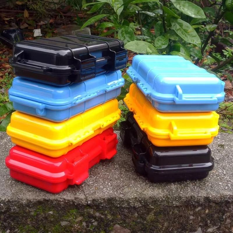 Versatile 4 Color Outdoor Storage Carry Box ABS Shockproof Survival Airtight Case Waterproof Fall-resistant Travel Sealed Container 3