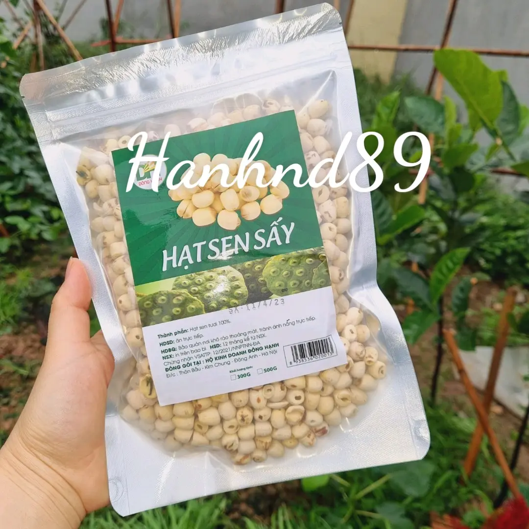 Túi 500g hạt sen sấy khô