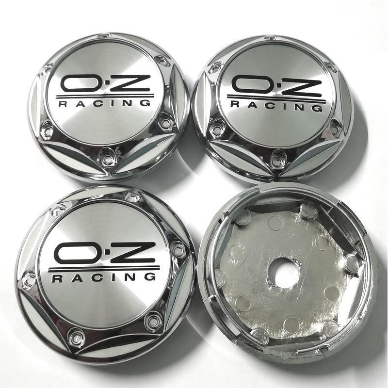 Car modification 4pcs 64mm 68mm Wheel Center Caps Hub Cap Cover Black Chrome High Quanlity Wheel Exterior Decoration for OZ Wheel 6