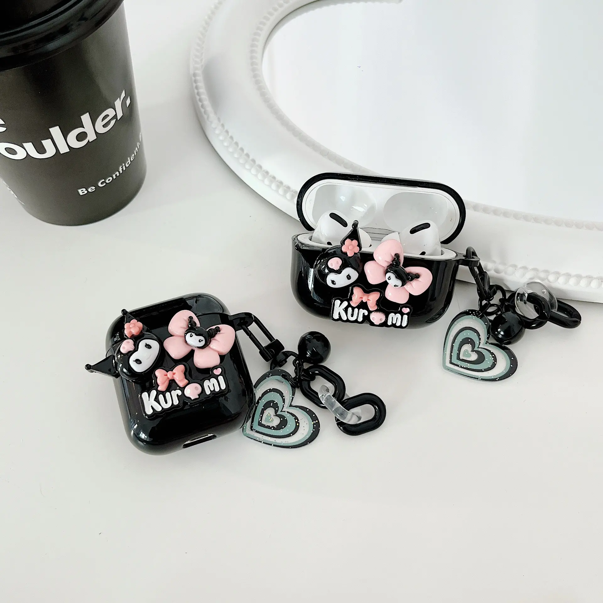 Ốp Airpods Pro 2, Thiết Kế Kuromi Kawaii, Chất Liệu TPU Mềm, Funda, Thích Hợp Cho Airpods 1, 2 Và 3, Họa Tiết Hoạt Hình Dễ Thương, Vỏ Bảo Vệ Tai Nghe