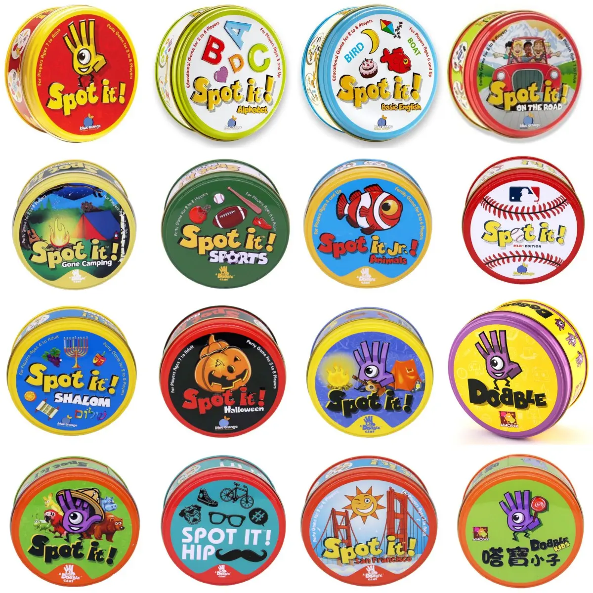 Interactive Dobble Spot It Card Game With Alphabet Symbols For All Ages