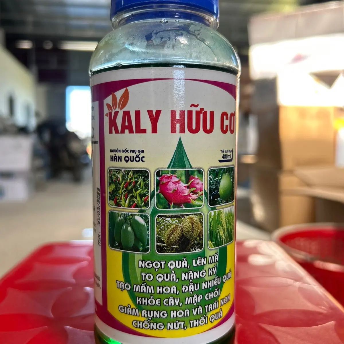 Phân bón lá hiệu Kali Hữu Cơ 480ml (Ngọt quả, to quả, nặng ký,…)