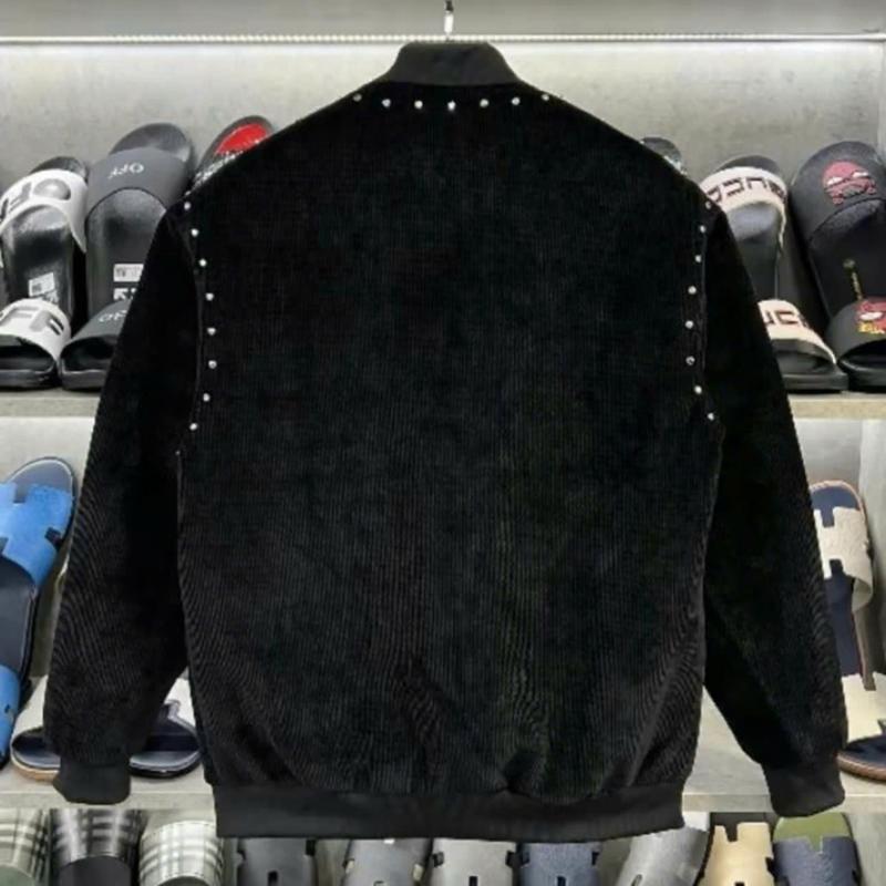 Áo Bomber G_G Chất Nhung cao cấp chữ da thêu nổi đính đá quanh áo--003 1