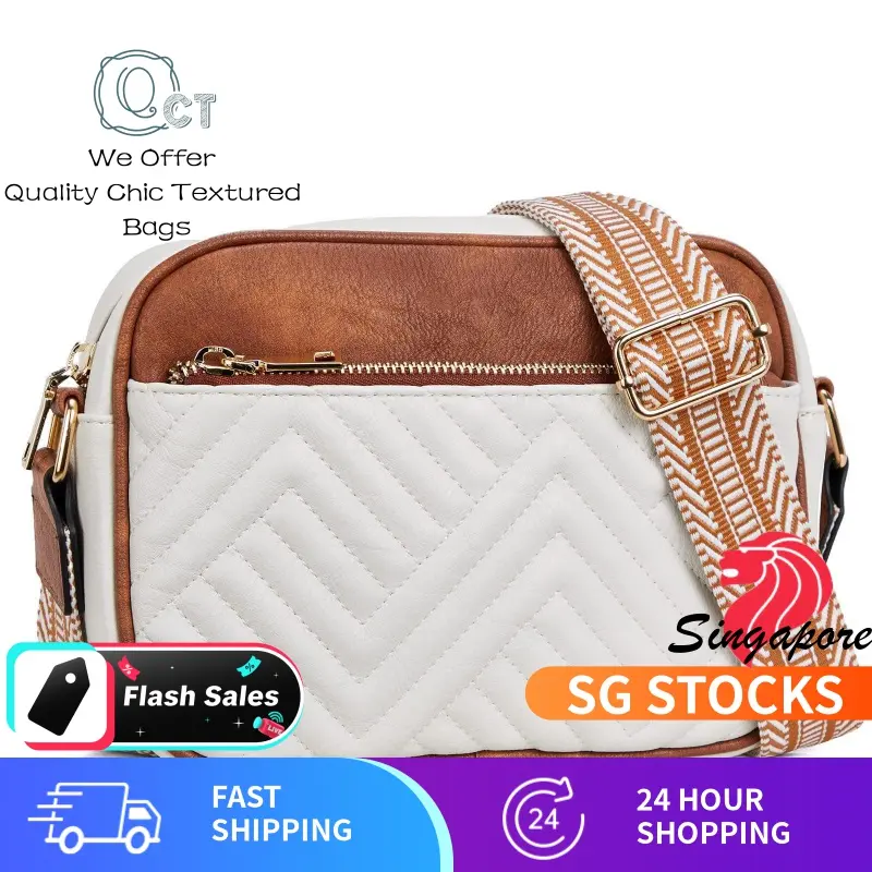 Quilted Crossbody Bags for Women Vegan Leather Purses Small Shoulder Handbags with Wide Strap micro slingbag