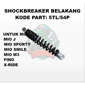 Shockbreaker belakang mio sporty mio j soul gt m3 fino Ori Siap Pakai - Motorcycle 295mm
