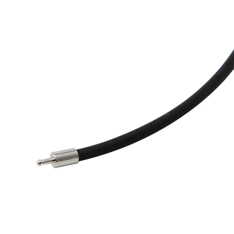 Vòng Cổ Dây Cao Su, Móc Cài Bằng Thép Không Gỉ Màu Đen 3Mm, Chiều Dài 18 Inch Women Voi 4