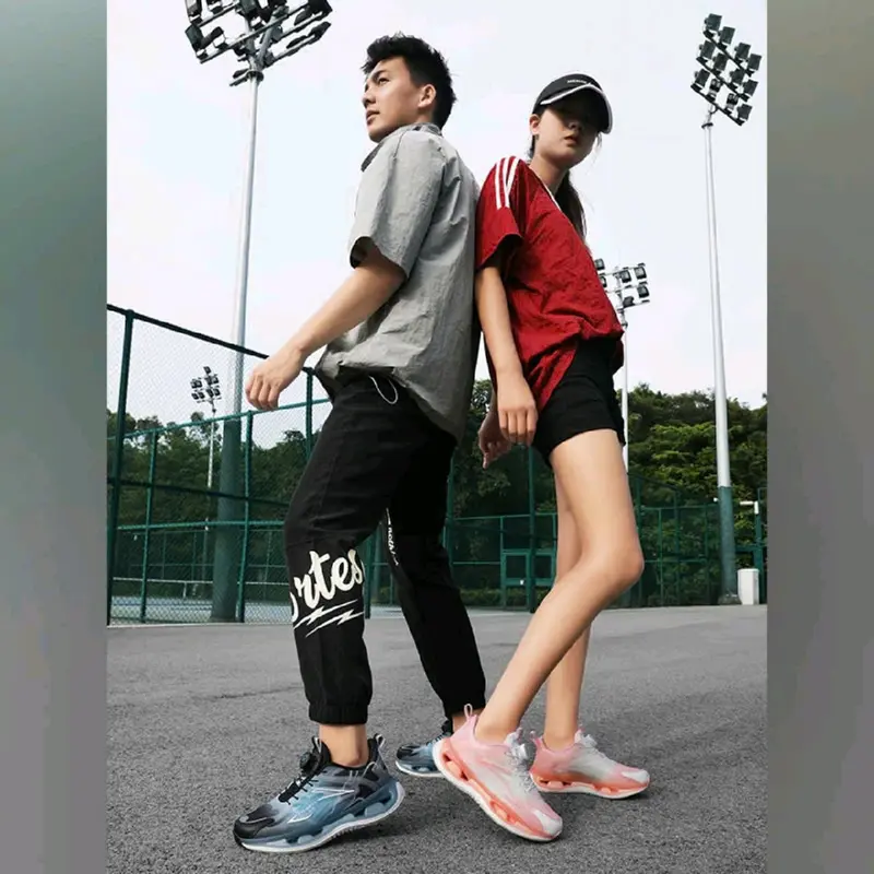 E15-Giày thể thao Nam-Nữ màu  đen. Chất liệu vải lưới phối kếp. Đế bót nén có trợ lực mũi và gót. Phù hợp đi chơi, đi làm,...(E15-ĐEN) 4