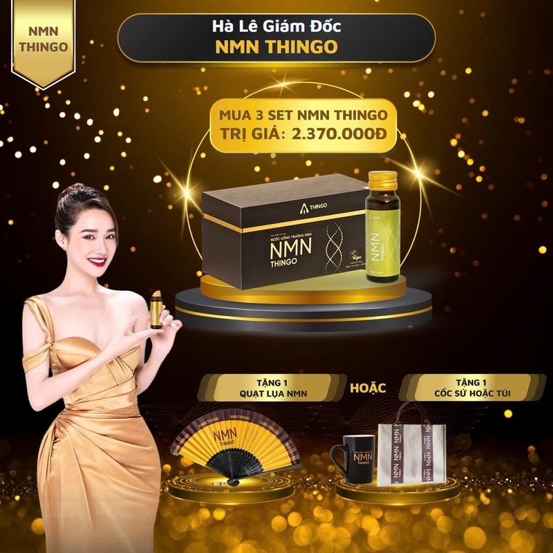 (COMBO 3) NMN Thingo - Nước Uống Trường Sinh, tái sinh tế bào và làn da
