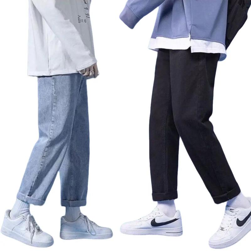 Quần jean baggy nam, nữ ống suông rộng, Top xu hướng 2024 Menswear Pants Có Túi Ong
