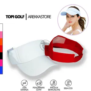Topi Golf Polos Wanita Bahan Twill Ukuran Dewasa Untuk Senam Olahraga Tennis Outdoor