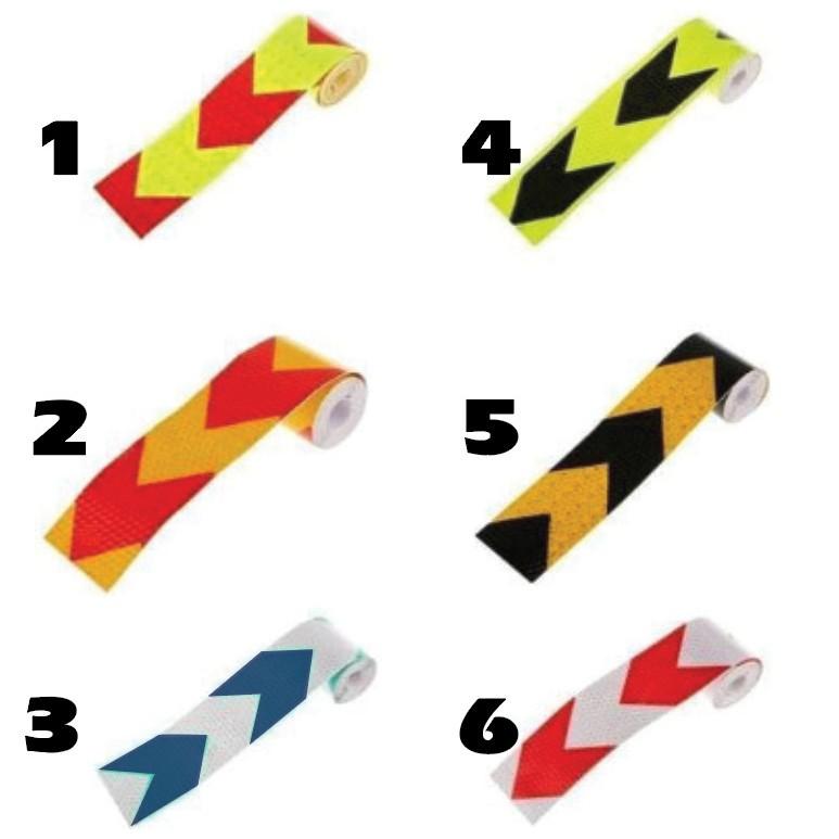 Decal cuộn băng dính phản quang 6 màu dán xe ô tô,xe tải,công trình,biển báo. Băng dính phản quang dài 3m, 5m , 10m Nhãn Dán Tem tem  đi