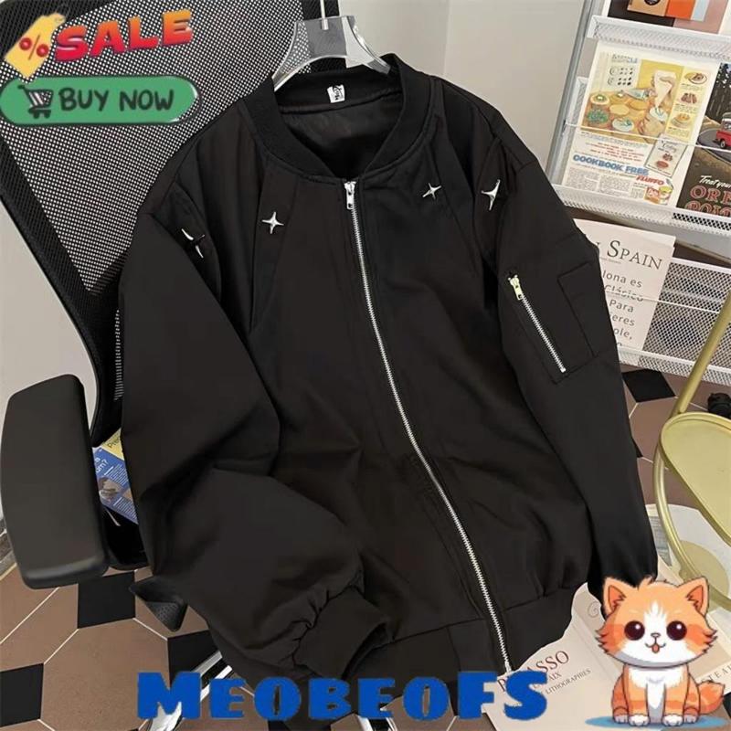 Áo Khoác, Áo Bomber Ngôi Sao Vòng Cổ Mix Khóa Tay Chất Gió 2 Lớp Thời Trang Nam Nữ Cao Cấp