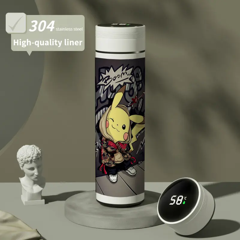 Cốc Uống Nước Bằng Thép Không Gỉ 304, Thiết Kế Pokémon, Bao Gồm Ash Ketchum Và Pikachu, Bình giữ nhiệt Chân Không Hai Chiều, Thích Hợp Cho Học Sinh, Chai Chất Liệu An Toàn Cho Bé, Lý Tưởng Làm Quà Tặng Sinh Nhật 0