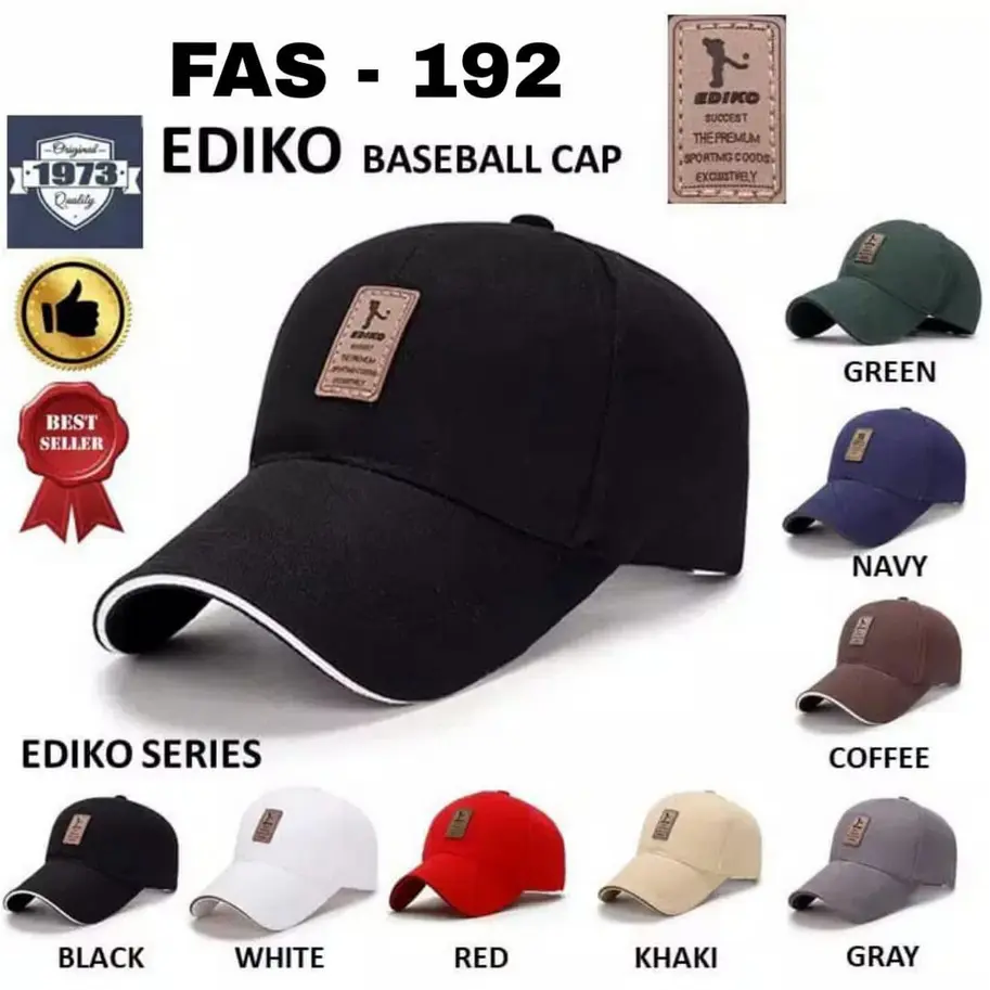 COD TOPI BASEBALL TOPI PRIA/ WANITA DISTRO LOGO EDIKO