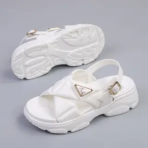 [Beli Lokal] Starlight Sendal Wanita kekinian Sepatu Sendal Tali Wanita Sendal Wedges Santai Shoes HSN129