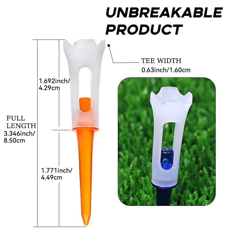 Random Color Plastic Golf Tee, 30pcs/set 4 Claw Design Golf Tee, Golf Training Equipment for Indoor Outdoor Use 1