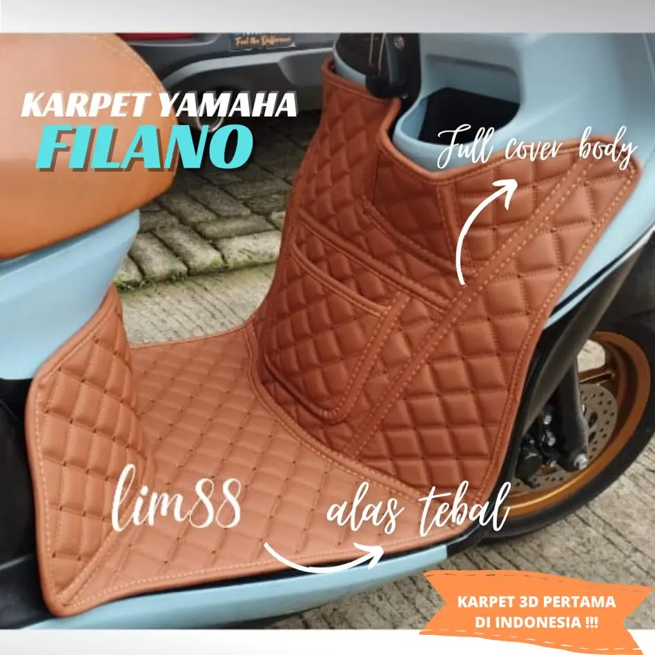 Karpet Kulit Premium 3D Yamaha Filano 2023 - 2025
