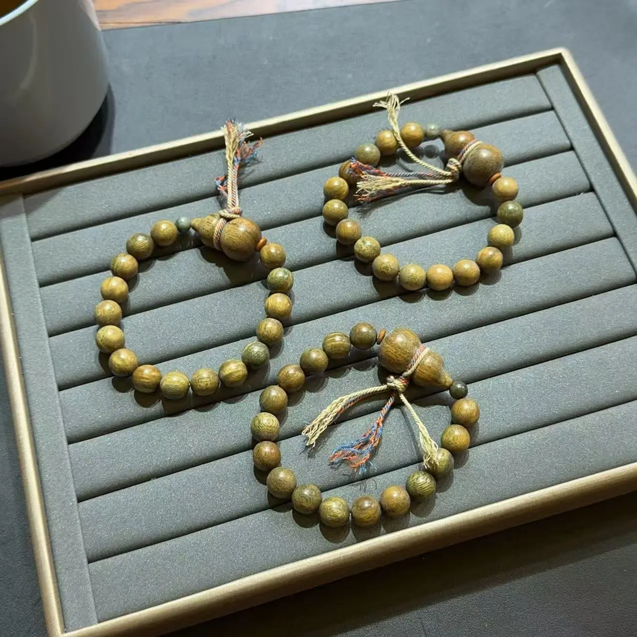PSY Argentina Green Sandalwood Gourd Fortune Bracelet Chain for Men and Women, Buddhist Prayer Beads, Manufacturer Wholesale, Live Streaming, Red Book Student