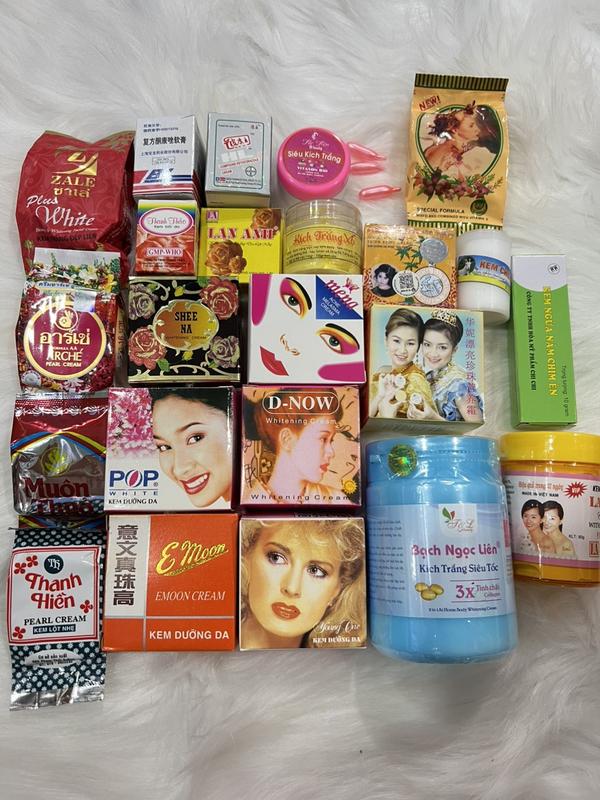 Kem body trắng da nguyên liệu kem trộn kem cốt