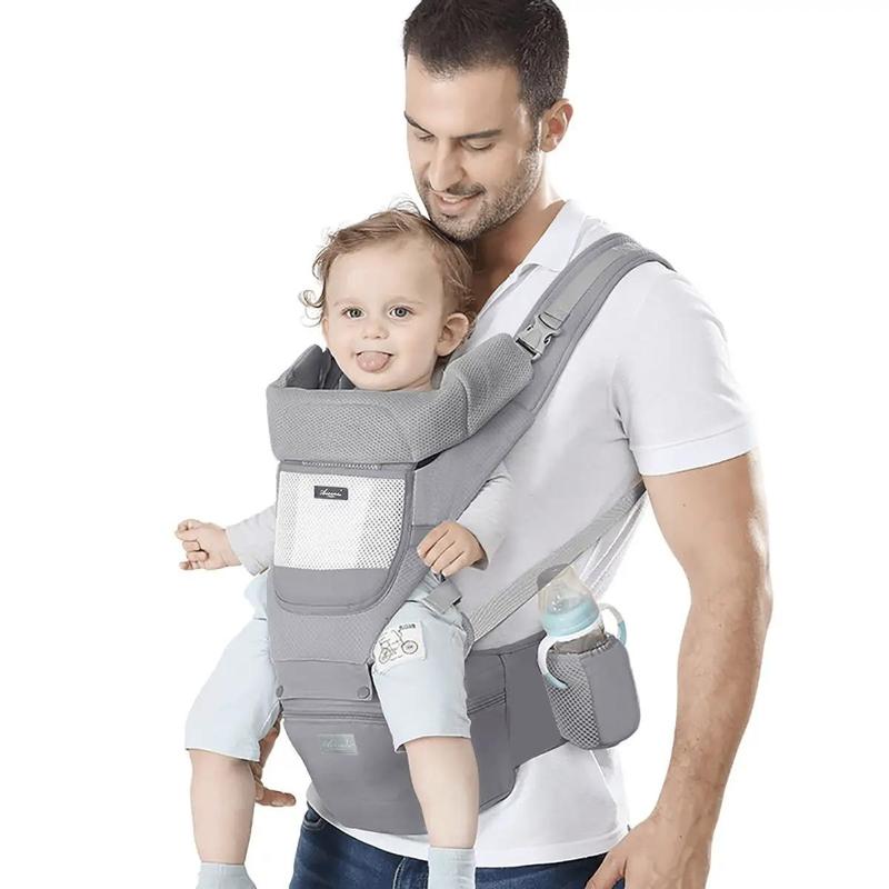 Product Introduction of Baby Ergonomic Breathable Mesh Sling Backpack Kangaroo Carrier, Adjustable Soft Infant Holder Carrier, Baby Essentials 11