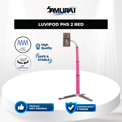 LUVIPOD PHS 2 RED - Tripod Kamera Samurai Luvipod Ori PHS 2 Red Tripod Original