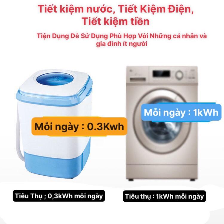 Máy giặt mini giặt quần áo - giặt giày cao cấp khử khuẩn bằng công nghệ Blue Ag - Máy giặt Yangzi XQB-35 Làm Sạch đô trắng - đồ lót - đồ cho bé bảo hành 12 tháng 8