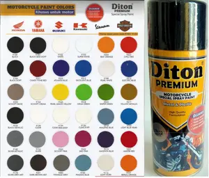 Pilok Pilox DITON Premium Cat Semprot Hitam Putih Merah Clear Silver Biru Hijau Kuning dan Banyak lagi (400cc)