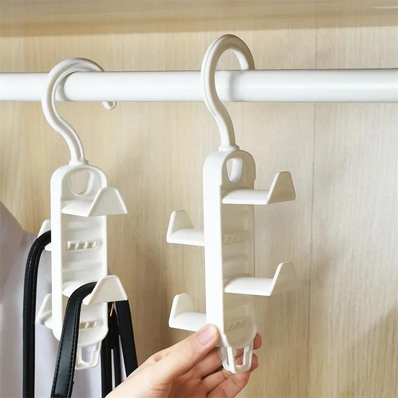 Product Introduction of Multi-layer Hanger Hook, Wardrobe Cloth, Scarf, Bag, Hat, Belt Organizer, Hanging Rack, Closet Hanger, Home Space Save, Storage 2