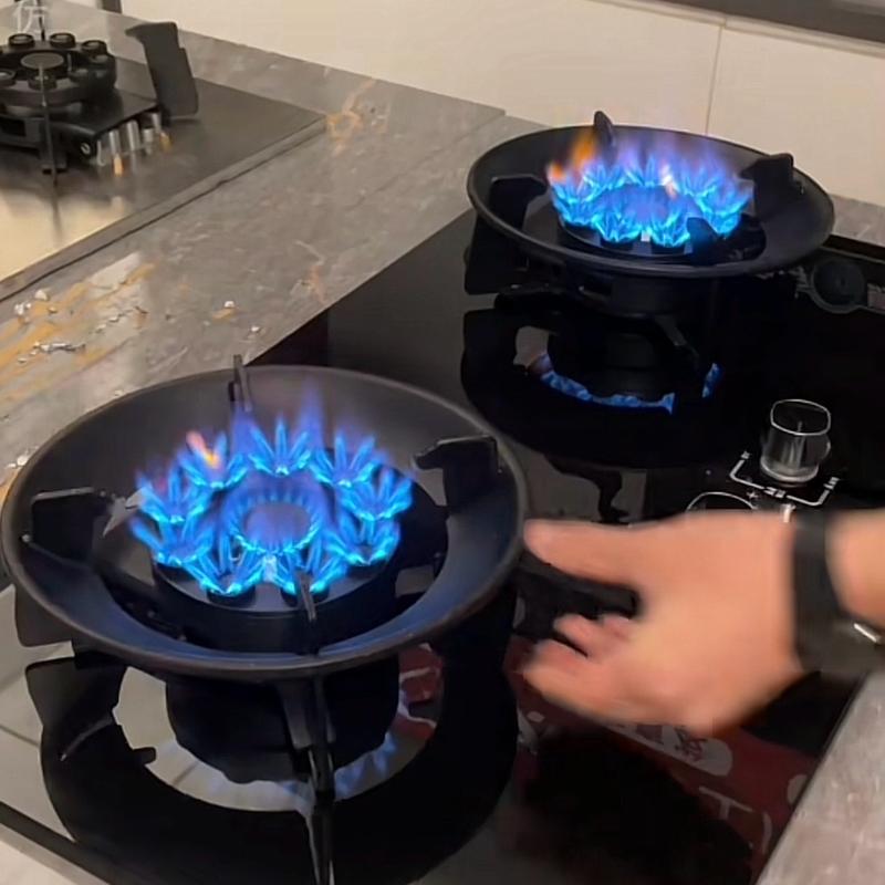 Bếp Ga Lật 10 Đầu Đốt phiên  bản màu đen thép chống gỉ, phủ titan nano Tích Hợp Chế Độ Hẹn Giờ, Điều Khiển Thông Minh, Dễ Làm Sạch 5