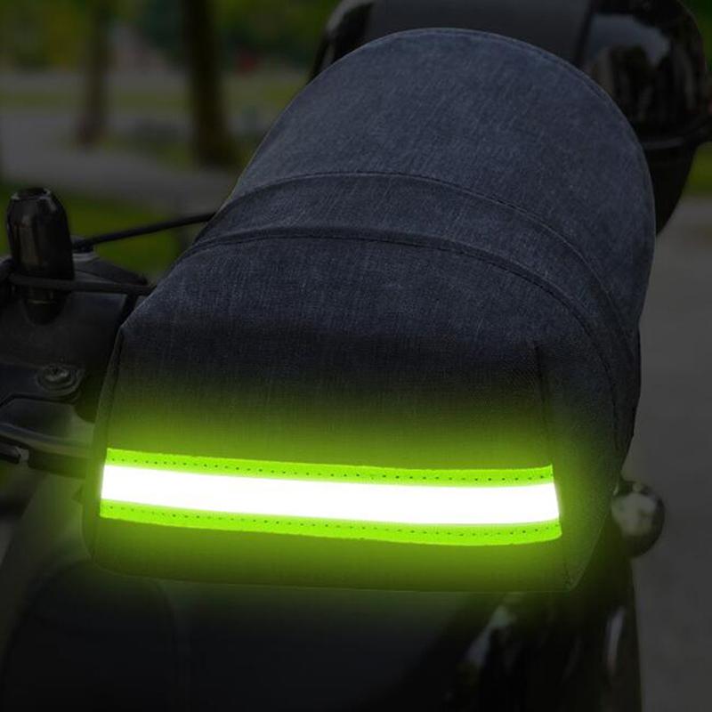 Motorcycle Handlebar Muffs Summer Airy 3D Oxford Waterproof Sun Protection Gloves With Reflective Strip Design motorcycle gloves 2