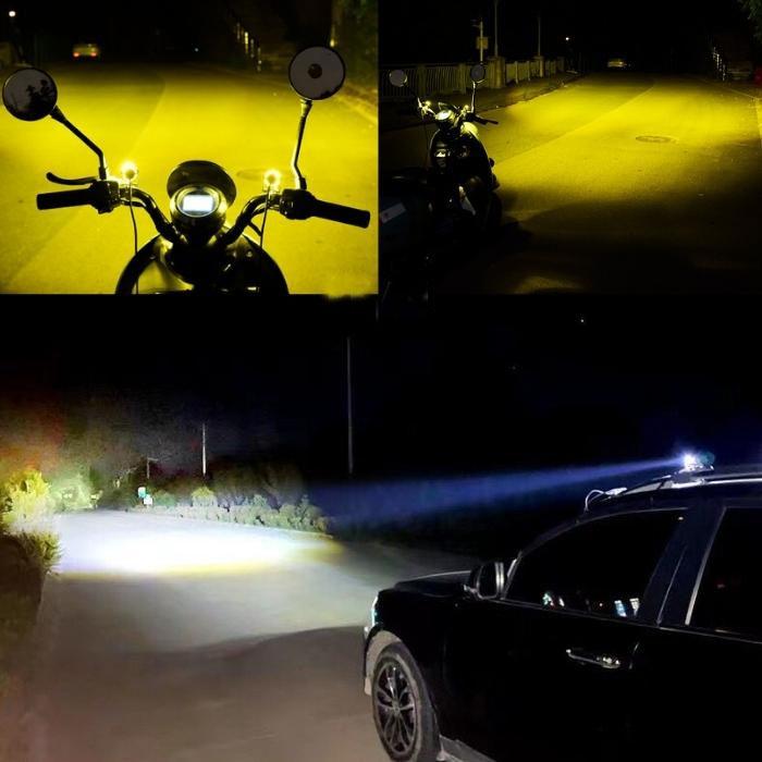 Đèn pha xe máy, xe điện, 8-80v, đèn bi bi mini L7, đèn pha bi xe máy, 2 màu Cos vàng, trắng model pha: Đèn pha L7-HT Led đèn   cầu đèn  đèn trợ sáng 3