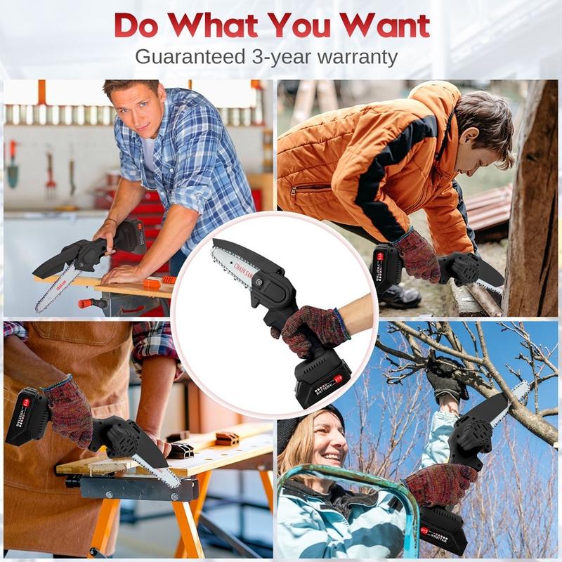 SG Locally Cordless Mini Chainsaw Reciprocating Saw Wood Pruning Cutter Electric Hand Chain Saw For Wood Trees 8