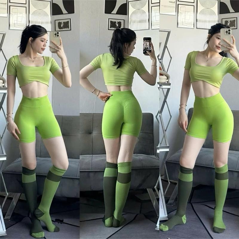Áo croptop cạp thun thể thao A14 - thích hợp tập gym, aerobic, pilates 4