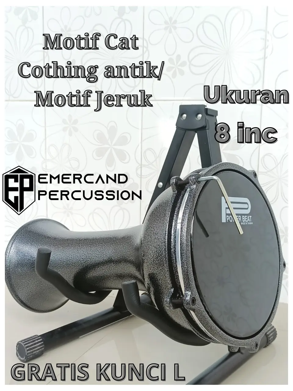 Darbuka dumbuk mika power beat gratis kunci L Anak