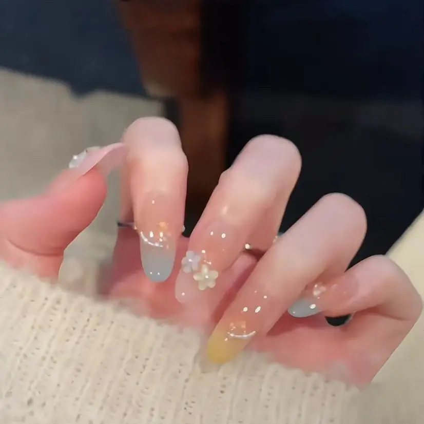 Wearing armor,Colorful and Colorful,Pure handmade,Nail Patch,Whitening nail art