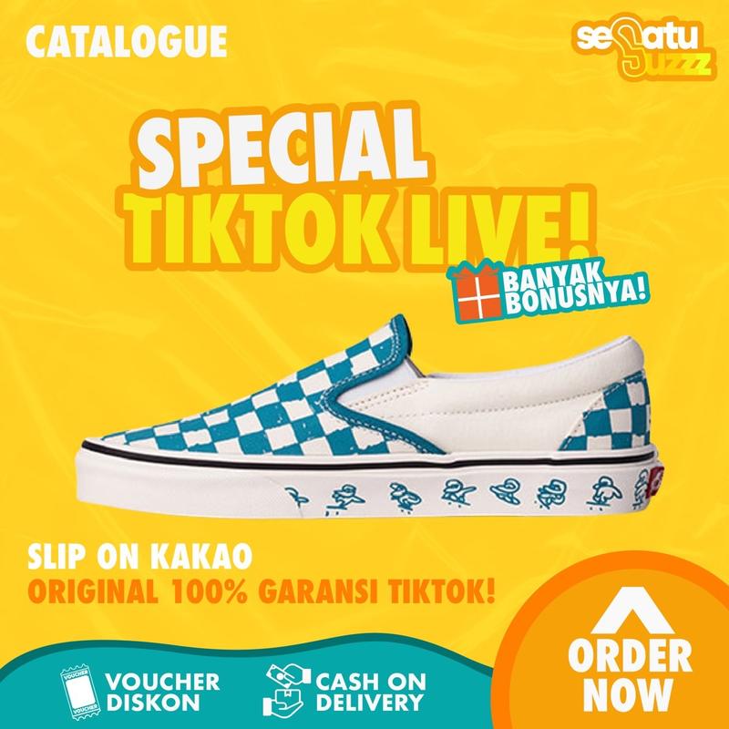 Sneakers Vns Slip On Checkerboard Series 100% Original 4
