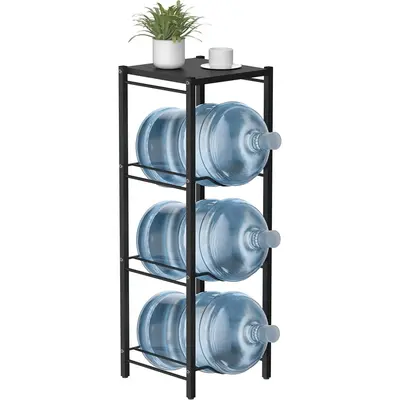 Stainless Steel Water Bottle Holder 5-Tier Steel Water Bottle Rack