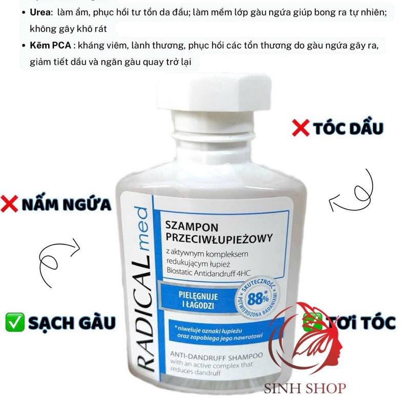 Dầu Gội Radical Med Xanh Cho Da Gàu 300ml