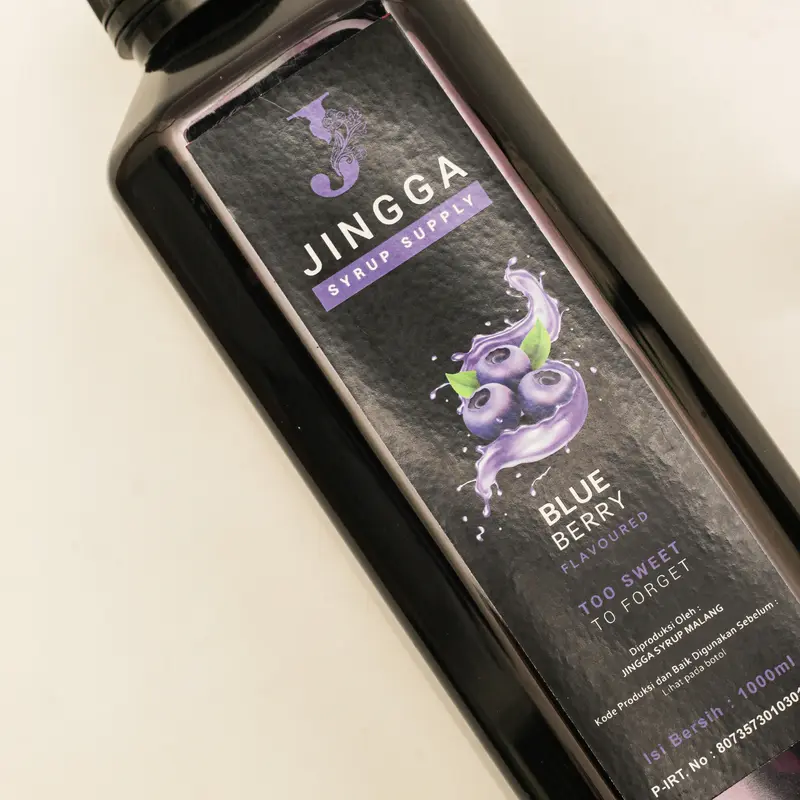 Jingga Blueberry Syrup 1000ml - Sirup Rasa Blueberry untuk Kopi, Mocktail dan Cocktail 3