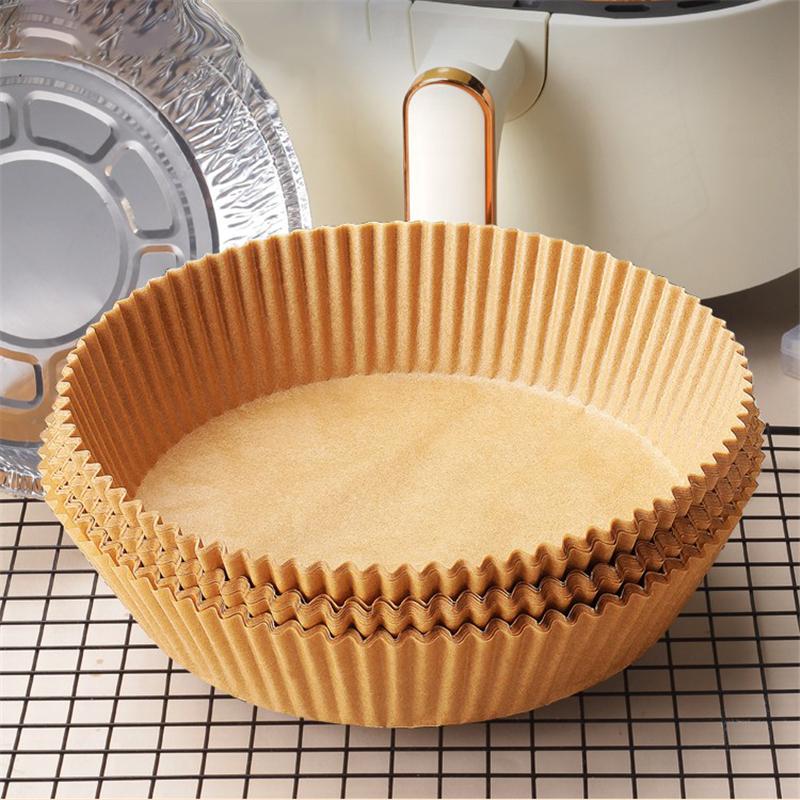 Air Fryer Disposable Paper Liner Non-Stick Oil-proof Parchment Mat for Cooking Microwave Oven Sheets Special Baking BBQ Roasting 2