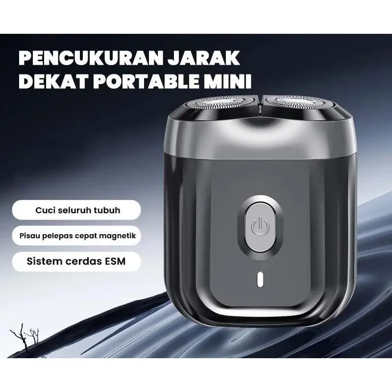 Mini 6 Electric Shaver 2 Floating Head Portable Shaver Machine Magnetic Cutter Head Full Body Wash Shaver Man