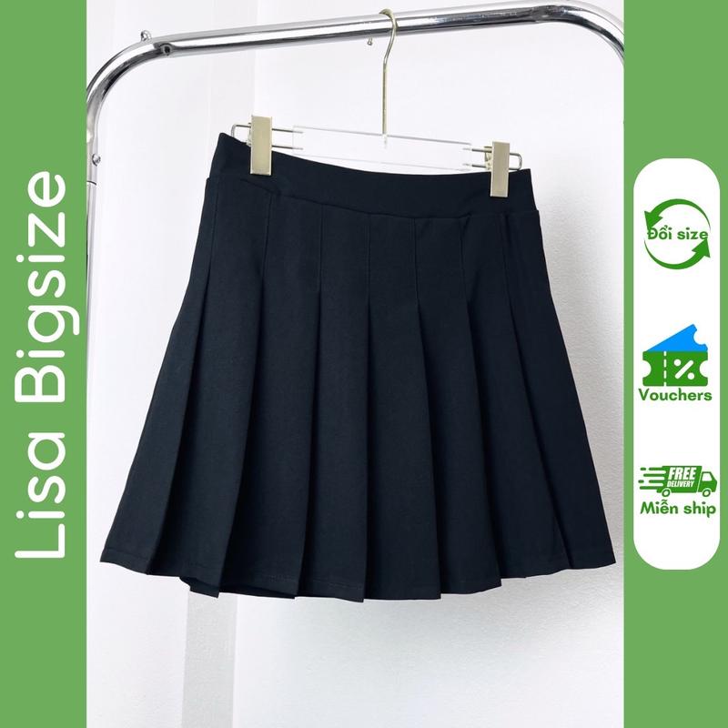 Chân váy tennis cạp chun lưng Lisa Bigsize Nữ Voi Women chanvay  ngannu Voan Quần