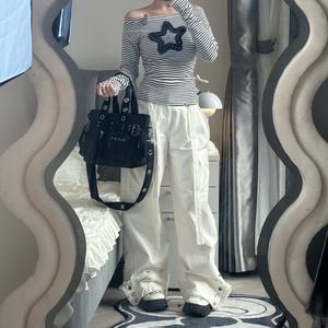 [YENG SYSTEM] Quần dài trắng 'XUKA' phối ren YENG SYSTEM cho nữ - Women, Pants Quần dài ống rộng Kaki Jean