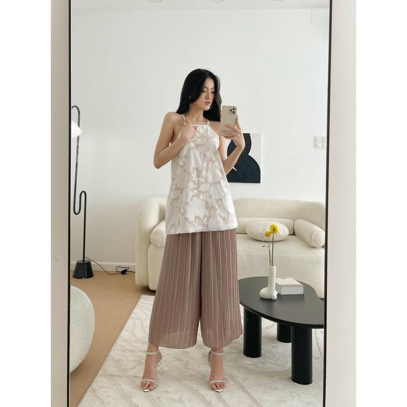 TUBYCATU  | Quần xếp ly lưng thun nhiều màu 5