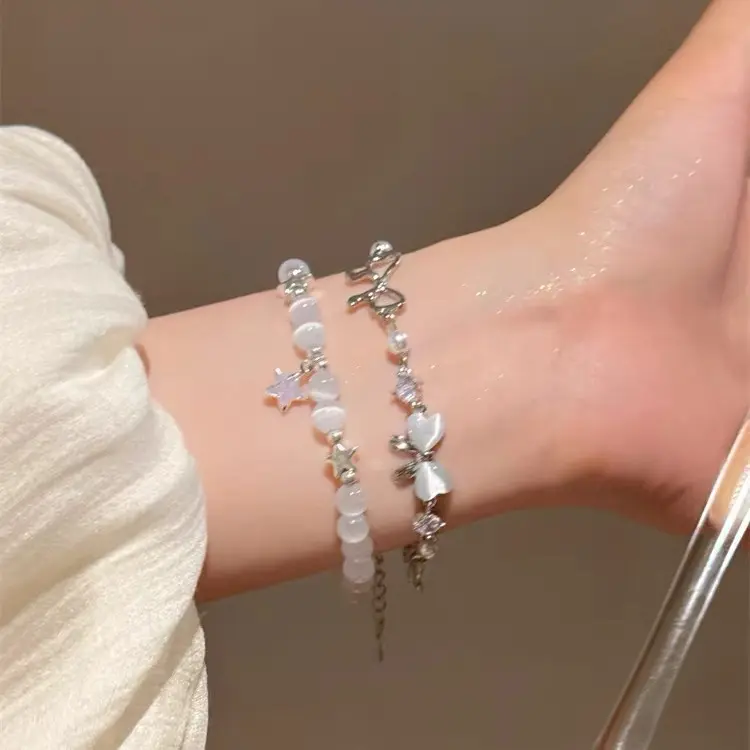 Cold Feeling Opal XINGX Beaded Bracelet 2024 New Fresh Personality Minimalist Design All-Match Bracelet