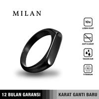Gambar Emrys MILAN Ring Real Titanium Anti Karat Cincin Pria Wanita - SILVER, 9 dari Emrysid Kota Bandung 4 Tokopedia