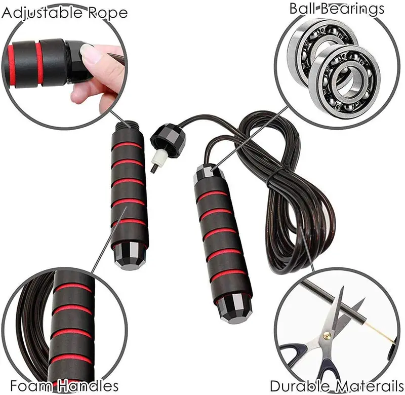Tali Skipping olahraga Jump Rope Lompat bahan lembut skiping bebas kusut produk bagus Outdoor 2