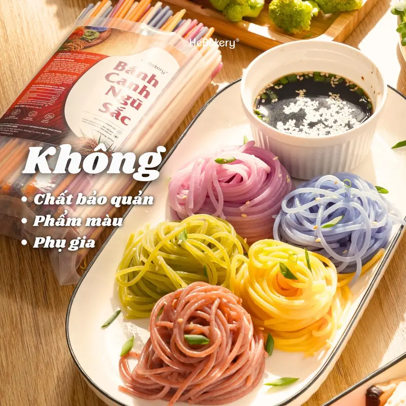 Bánh Canh Ngũ Sắc Rau Củ 5 Vị - Bánh Canh Rau Củ HeBekery by HeBe Chua Food Cake 3