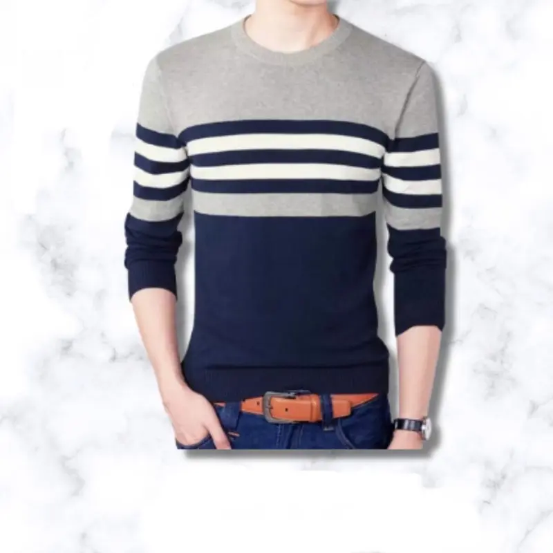 SWEATER RAJUT PRIA CROSSLINE HIGHT QUALITY Tebal 2